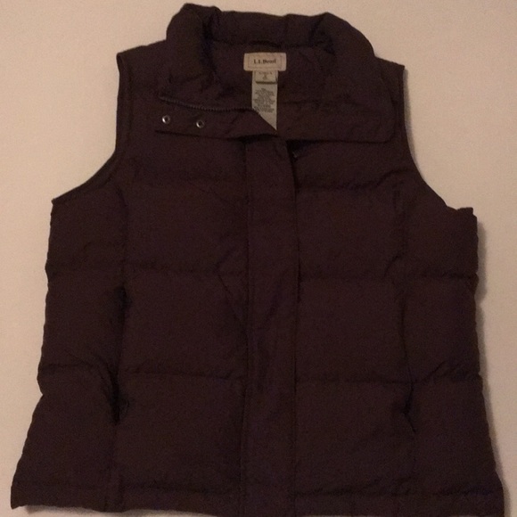 L.L. Bean Jackets & Blazers - L.L.Bean Women’s Brown Puff Vest Jacket SZ Small